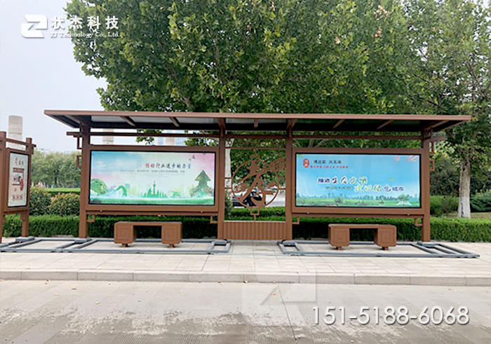 河南洛陽仿古公交站臺(tái)案例-圖片2
