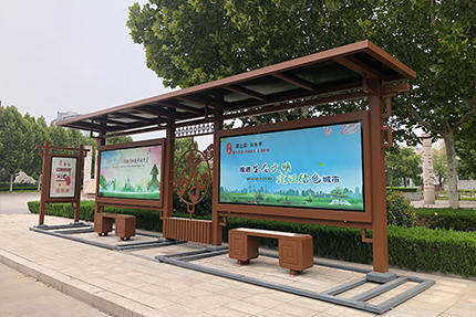 河南洛陽仿古公交站臺(tái)案例