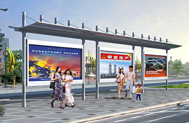 不銹鋼公交候車亭價(jià)格效果圖片
